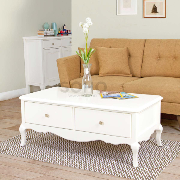 Meja Tamu - Vienna Coffee Table Ivory