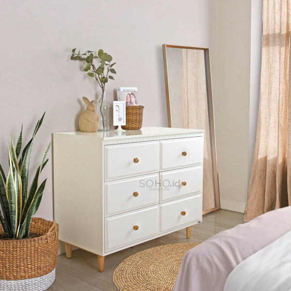 Lemari Laci - Ellis 6 Drawers