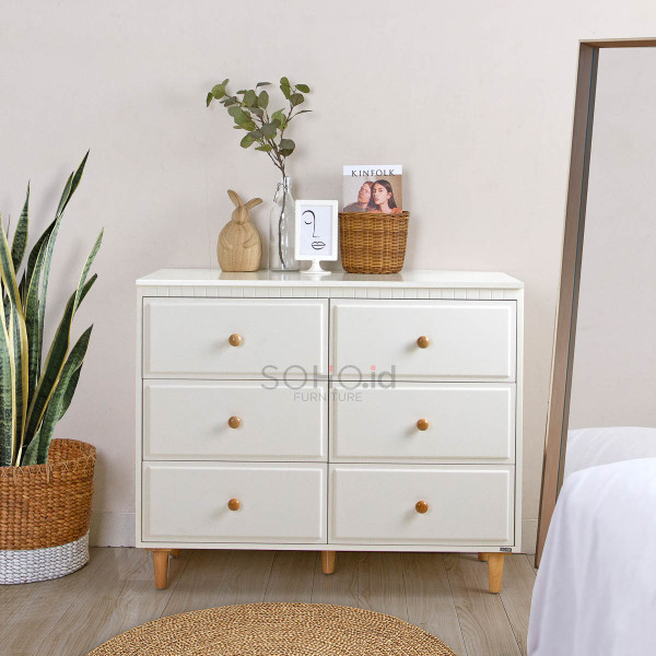 Lemari Laci - Ellis 6 Drawers