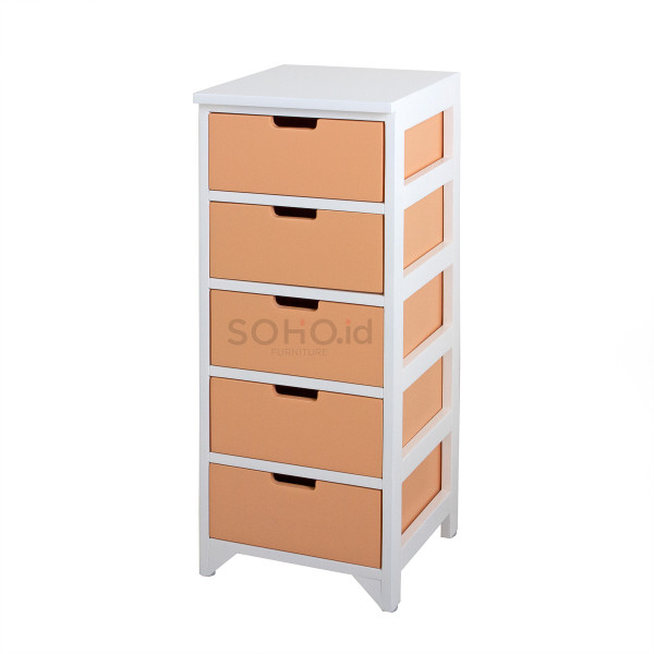Lemari Laci - Silvia 5 Drawers Natural