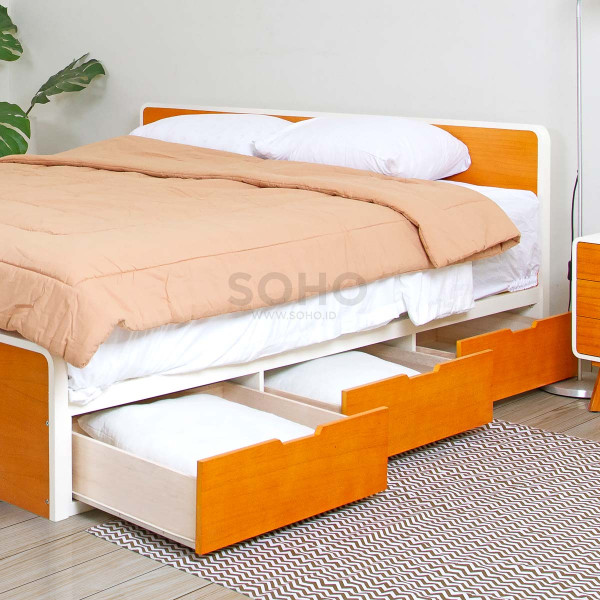 Tempat Tidur Laci - Helsinky Bed Two Tone