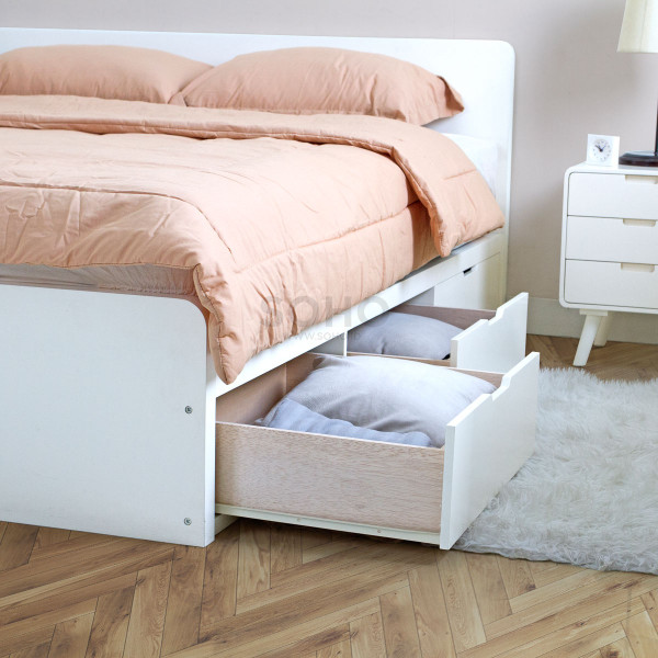 Tempat Tidur Laci - Helsinky Bed Ivory