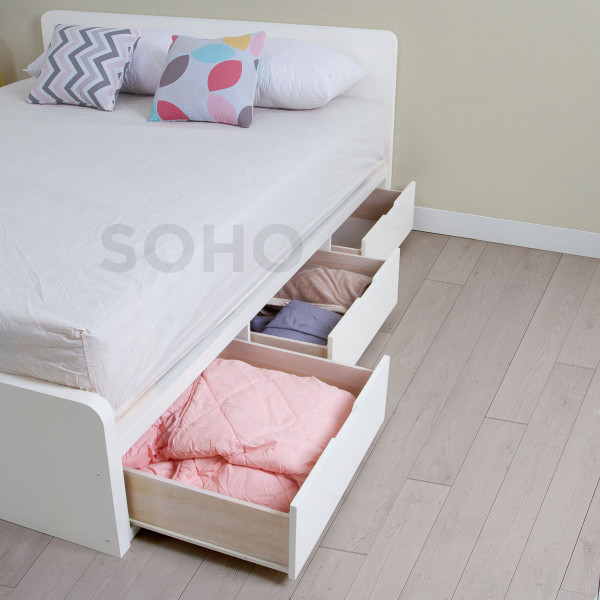 Tempat Tidur Laci - Helsinky Bed Ivory