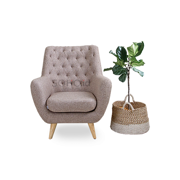 Sofa - Sofa Oslo 1 Seater Brown