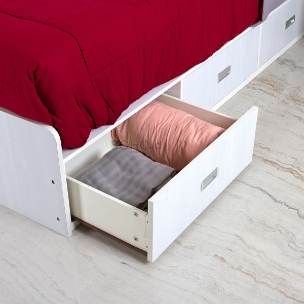 Tempat Tidur Laci - Ecco Bed White