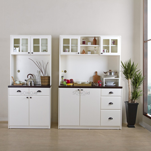 Lemari Makan - Alma Pantry 1200 Top Brown