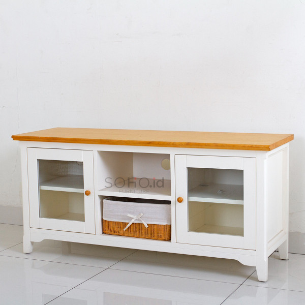 Adante TV Natural Rattan Glass Door