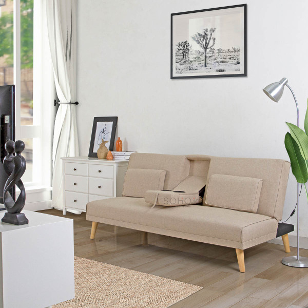 Sofa - New Mulan Sofa Bed Cream