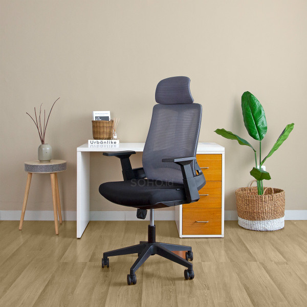 Kursi Kantor SOHO - Ahsoka PC Grey Black