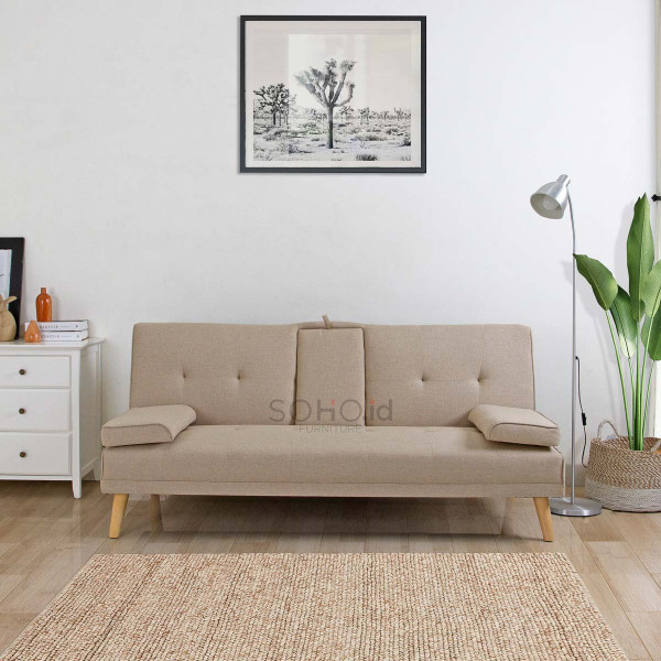 Sofa - New Mulan Sofa Bed Cream