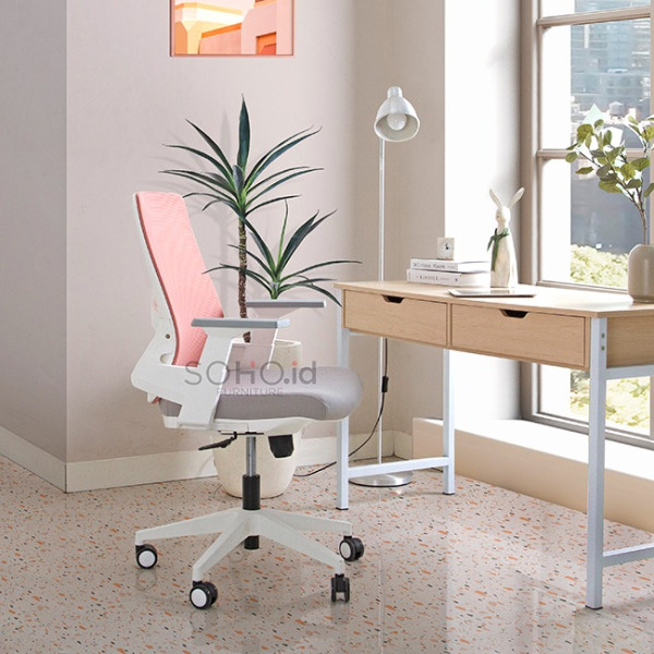 Kursi Kantor SOHO - Ahsoka EC Pink Grey