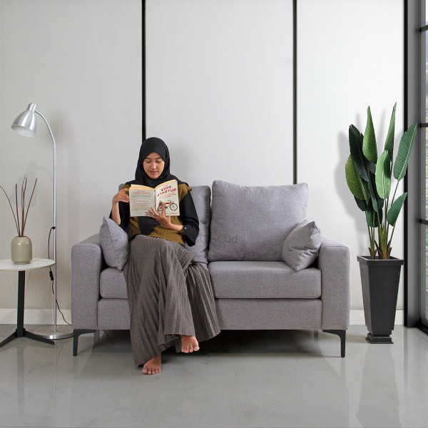 Sofa - Kana 2 Seater Mid Grey