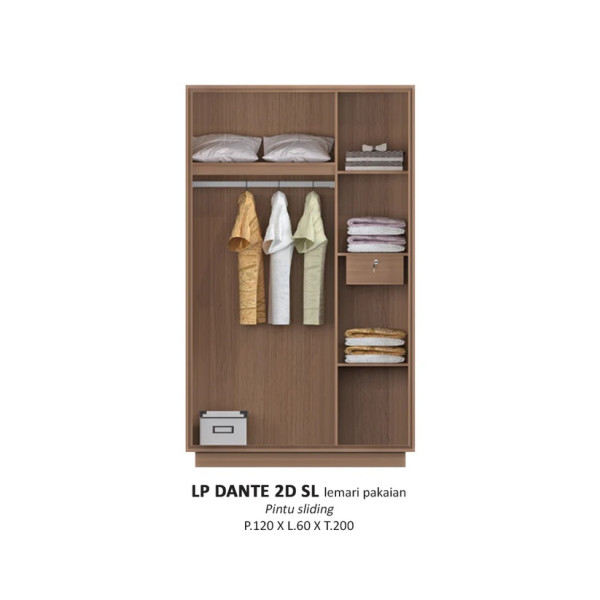 Lemari Pakaian - LP Dante 2D SL