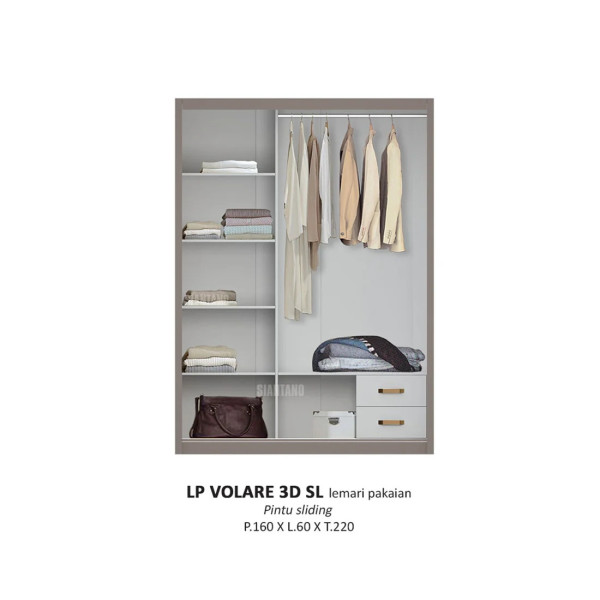 Lemari Pakaian - LP VOLARE 3D SL
