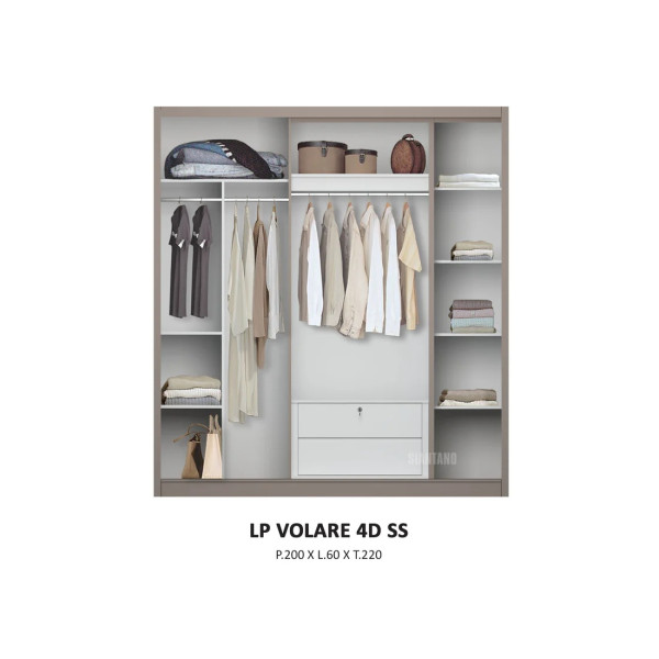 Lemari Pakaian - LP VOLARE 4D SS
