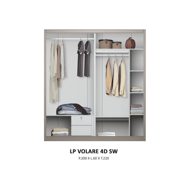 Lemari Pakaian - LP VOLARE 4D SW