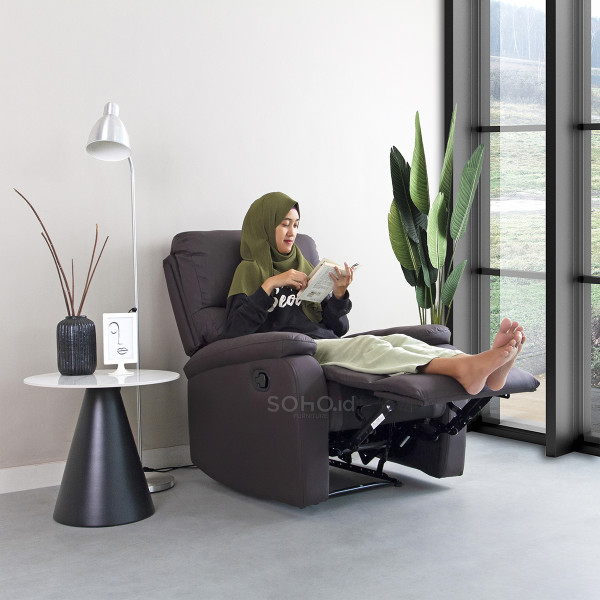 Sofa - Bobby Sofa 1 Seat Recliner Brown