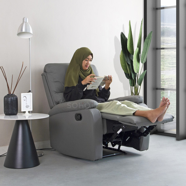 Sofa - Bobby Sofa 1 Seat Recliner Grey