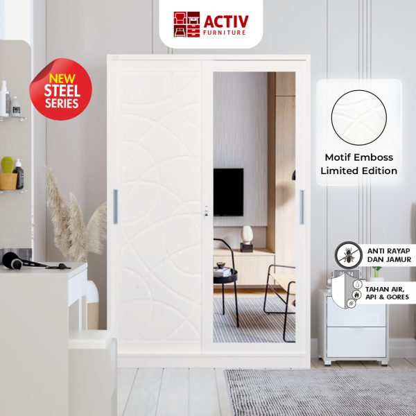 Lemari Pakaian Besi - Forte SL 125 A