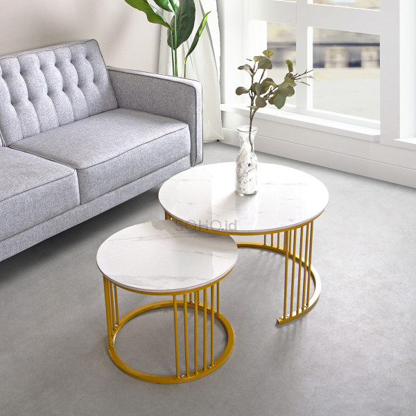 Meja Tamu - Aries Coffee Table Gold