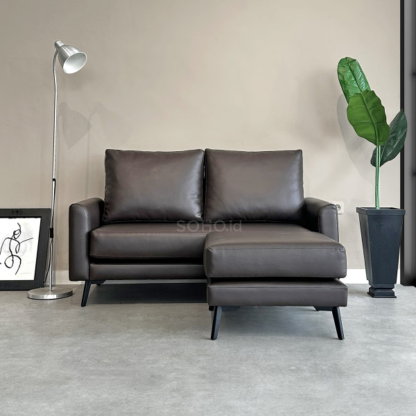 Sofa - Palmo Sofa L Oscar Dark Brown
