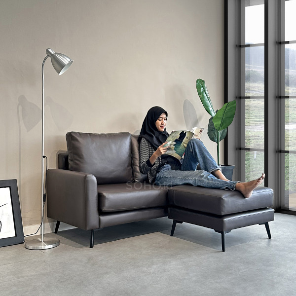 Sofa - Palmo Sofa L Oscar Dark Brown