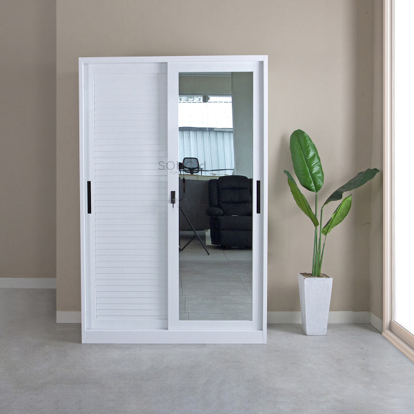 Lemari Pakaian Besi - Gloria SL Wardrobe 120