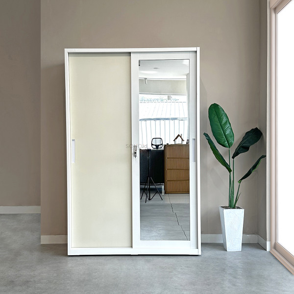 Lemari Pakaian Besi - Oliver SL Wardrobe 120