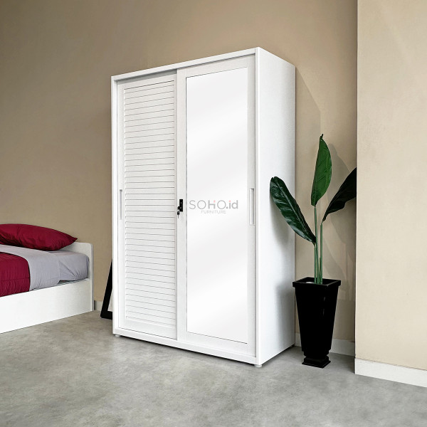 Lemari Pakaian Besi - Julius SL Wardrobe 120