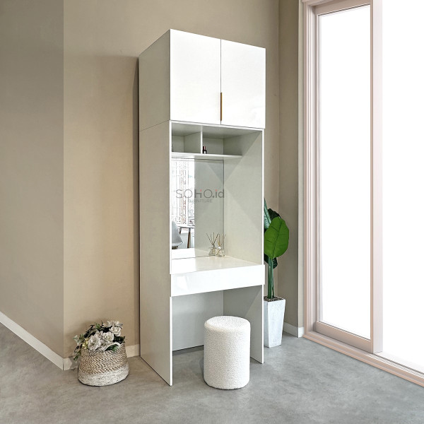 Meja Rias - Liza Dressing Wardrobe White