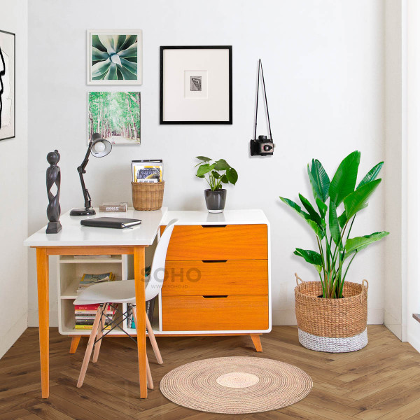 Meja Tulis - Helsinky Desk Two Tone (Natural)