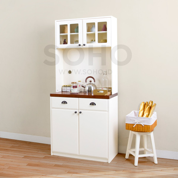 Lemari Makan - Alma Pantry 800 Top Brown