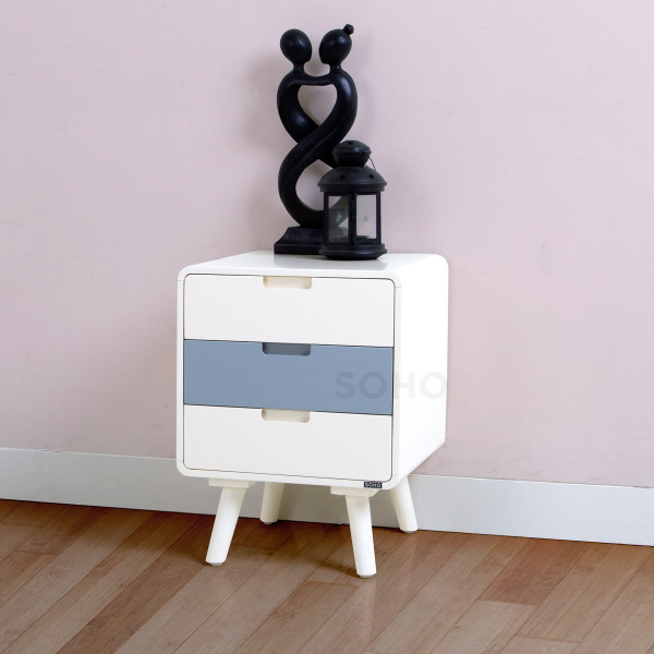 Nakas - Flip Nightstand Grey