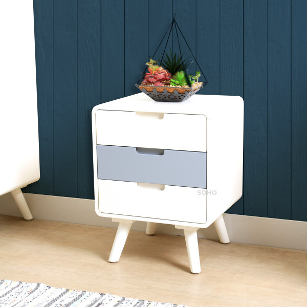 Nakas - Flip Nightstand Grey