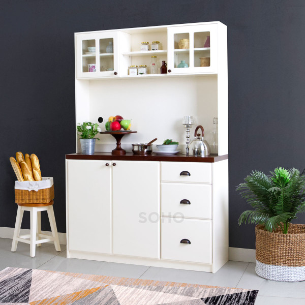 Lemari Makan - Alma Pantry 1200 Top Brown