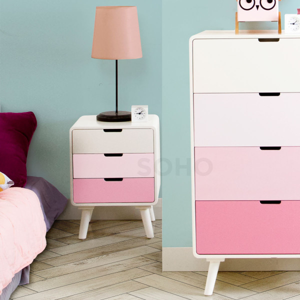 Nakas - Sunny Nighstand Pink
