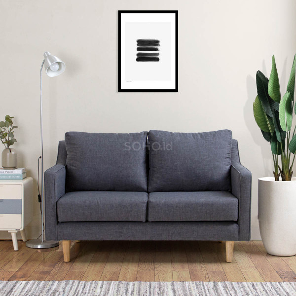Sofa - Sofa Melinda 2 Seater Grey