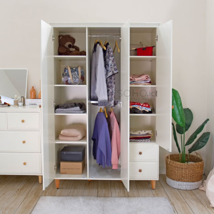 Lemari Pakaian - Ellis Wardrobe 3 Pintu