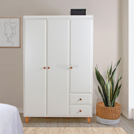 Lemari Pakaian - Ellis Wardrobe 3 Pintu
