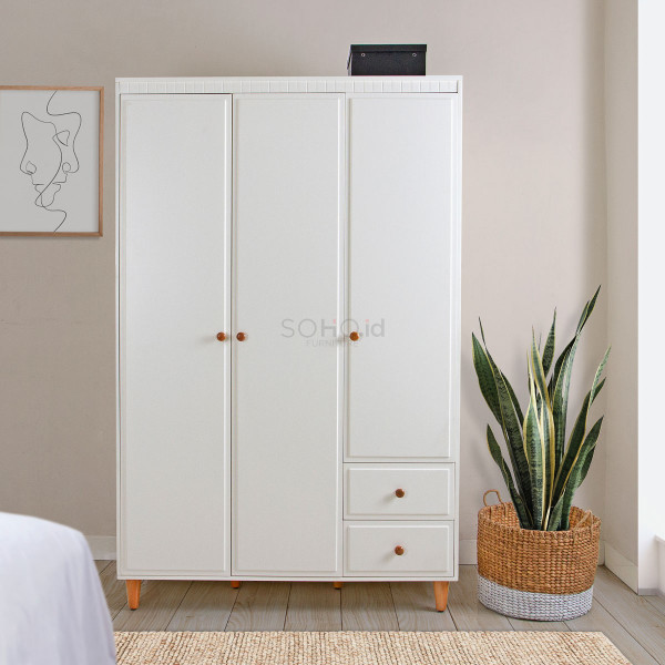 Lemari Pakaian - Ellis Wardrobe 3 Pintu