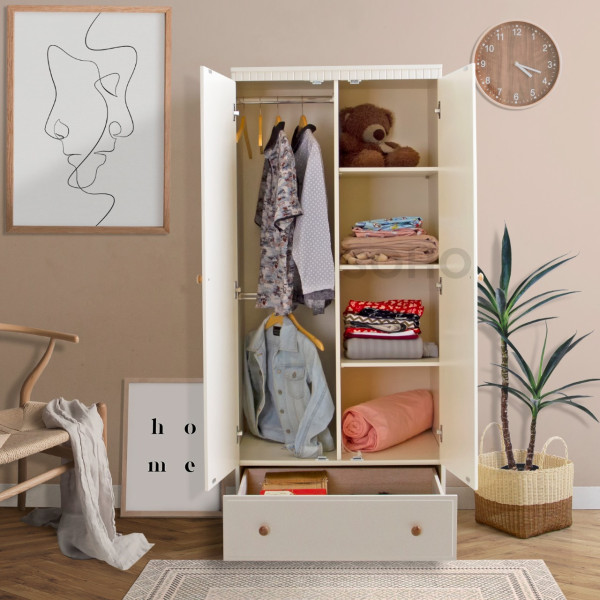 Lemari Pakaian - Ellis Wardrobe 2 Pintu